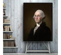 Dittelle George Washington by Gilbert Stuart Williamstown Portrait Oil Painting on Canvas Posters and Print Wall Picture for Living Room 60x80cm Frameless
