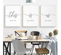 Dittelle Minimalism This Is Us Quote Wall Art Canvas Painting Black White Wall Poster Prints Modern Picture For Living Room Decor 40x60cm-3Pieces Frameless