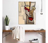 Dittelle Picasso Abstract Figures Poster Blending In Face Wall Art Picture Prints Canvas Painting Living Room Home Decor 80x120cm Frameless