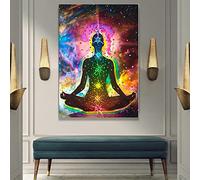Dittelle Seven Chakras Poster Seven Kinds of Light Balance Chakras Art Canvas Painting Home Decor For Living Room Wall Art Print 50x70cm Frameless