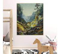 Dittelle The Seven Arches, Adel Woods by John Atkinson Grimshaw Canvas Oil Painting Picture Backdrop Home Decoration Canvas Prints 50x70cm Frameless