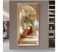 Dittelle Wall Art Modern Framed Canvas Prints Ready To Hang, Modern Abstract Archways Canvas Wall Art, Landscape for Home Decor(40x80cm/Internal frame)