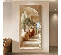 Dittelle Wall Art Modern Framed Canvas Prints Ready To Hang, Modern Abstract Archways Canvas Wall Art, Landscape for Home Decor(65x130cm/Internal frame)