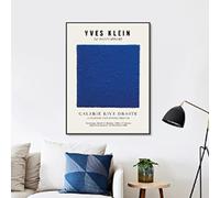 Dittelle Yves Klein Art Print Klein Blue Monochrome Artwork Exhibition Poster Gallery Wall Art Canvas Painting For Home Decor 60x80cm Frameless