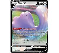 Ditto V 050/072 Ultra Rare Pokemon Card (Shining Fates) + 1x TitanCards® Toploader
