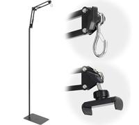 Dittoven Reptile Lamp Stand, 15-46 Inch Heat Lamp Stand with Sturdy Base, Adjustable Reptile Heat Lamp Stand Holder for Bearded Dragon Turtles Snake and Chicks