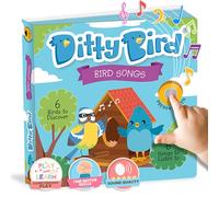 Ditty Bird Animal Sounds - Interactive Book Featuring Cuckoo, Blue Tit, Herring Gull, Tawny Owl & Dove Sounds | Musical Book for Ages 1-3 | Perfect Educational Gift for Toddlers