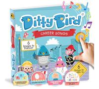 Ditty Bird Career Songs Book - A colorful musical book & learning toy about what children want to be when they grow up - 6 fun songs to discover jobs in a funny way (DITTY BIRD MUSICAL BOOKS)