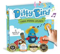 DITTY BIRD Educational Interactive Farm Animal Sounds and Musical Rhyme Book for Babies. Noisy Farm Toys for one Year Old. Farm Animal Learning Sounds Book for Toddlers. 1 Year Old boy Girl Gifts