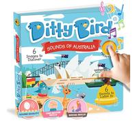 DITTY BIRD Musical Toddler Books | Fun Sensory Songs of Australia | Sing Along Books for Toddlers 1-3 | Interactive Talking Book | Sturdy Baby Sound Books | Australian Nursery Rhyme Toys with Koala