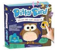 DITTY BIRD Touch & Feel Animals Edition Musical Books | Fun Montessori Toys & Learning Resources | Sensory Toys for Kids | Interactive Toddler Books For 1 Year Old to 3 Year Olds | Sturdy Baby Book