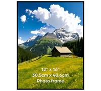 Ditwis 30x40 cm Photo Frame Black, 16x12 inch Poster Frame for Horizontal or Vertical Wall Display in Living Room, Office, Gallery
