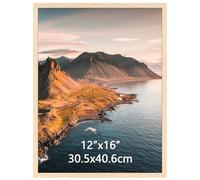 Ditwis 30x40 cm Picture Frame Wood Colour, 16x12 inch Poster Frame for Horizontal or Vertical Wall Display in Living Room, Office, Gallery