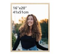 Ditwis 40x50 cm Picture Frame Wood Colour, Large Poster Frame for Horizontal or Vertical Wall Display in Living Room, Office, Gallery