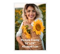 Ditwis 40x60cm Picture Frame White, Aluminium Photo Frame Large for Posters, Photos and Puzzles, Metal Frame for Living Room, Office, Gallery Wall Mount Display