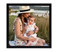 Ditwis 8x8 Photo Frame Black, Classic Square Picture Frame for Living Room, Bedroom and Office, Wall or Desk Display