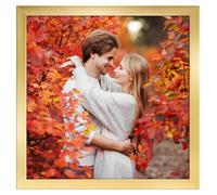 Ditwis 8x8 Photo Frame Gold, Square Picture Frame 20x20 cm for Living Room, Bedroom and Office, Wall or Desktop Display, Vertical or Horizontal