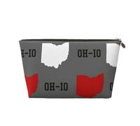 DITXIT Gudetama Cute Cosmetic Bag Travel Makeup bag Organizer Toiletry Bag with Zipper Pouch Coin Purse for Women Girls Gifts, Ohio State Gray, One Size