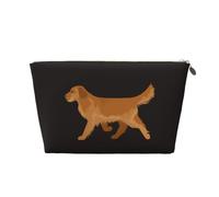 DITXIT Gudetama Cute Cosmetic Bag Travel Makeup bag Organizer Toiletry Bag with Zipper Pouch Coin Purse for Women Girls Gifts, Cute Golden Retriever, One Size