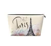 DITXIT Gudetama Cute Cosmetic Bag Travel Makeup bag Organizer Toiletry Bag with Zipper Pouch Coin Purse for Women Girls Gifts, The Famous Paris Eiffel Tower, One Size