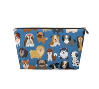 DITXIT Gudetama Cute Cosmetic Bag Travel Makeup bag Organizer Toiletry Bag with Zipper Pouch Coin Purse for Women Girls Gifts, Cute Animal Dog, One Size