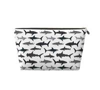 DITXIT Gudetama Cute Cosmetic Bag Travel Makeup bag Organizer Toiletry Bag with Zipper Pouch Coin Purse for Women Girls Gifts, Sharks Nautical Boys, One Size
