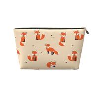 DITXIT Gudetama Cute Cosmetic Bag Travel Makeup bag Organizer Toiletry Bag with Zipper Pouch Coin Purse for Women Girls Gifts, Vintage Cute Little Red Fox, One Size