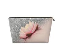 DITXIT Gudetama Cute Cosmetic Bag Travel Makeup bag Organizer Toiletry Bag with Zipper Pouch Coin Purse for Women Girls Gifts, Trendy Girly Lotus Silver, One Size