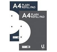 Ditzy Doll A4 Plain Refill PAD - Paper Book Homework School Office Home Writing Sidebound Assorted Single Pad