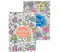 Ditzy Doll A5 LINED DOODLE NOTEBOOK - Childrens Adults Colour In Pictures Journal Diary Assorted Single Book