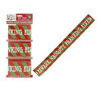 Ditzy Doll ELF DESIGN PRINTED TAPE - 3 Pack Christmas Xmas Caution Banner Kids Fun