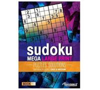Ditzy Doll MEGA Large Print Modern Sudoku Book - Easy & Medium Levels Adults Challenge Trivia Puzzles Assorted Single Book