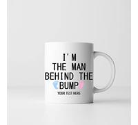 Ditzy Doll Personalised Mug - 11oz Funny Birthday Gift Custom Text Novelty Christmas Coffee Tea Joke Idea (Man Behind The Bump)