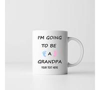 Ditzy Doll Personalised Mug - 11oz Funny Birthday Gift Custom Text Novelty Christmas Coffee Tea Joke Idea (Going to Be A Grandpa)