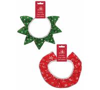 Ditzy Doll PLUSH DOG CHRISTMAS NECK RUFF - Single Assorted Xmas Pet Cat Costume Fancy Dress Santa Elf