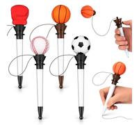 DIUDIU CAT Sport Funny Pen Ballpoint Pen Set - Novelty Pens for Sports Fans, Football, Baseball, Basketball, Boxing - Ideal for Birthday Parties, Awards, and Party Favors