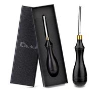 DIUDUS Leather Edge Beveler 2.25mm, Professional/Industrial Leather Working Tool, Black Wood Handle
