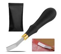 DIUDUS Leather Rougher, Leather Roughing Tool, Leather Edge Detail Rougher Roughing Leather Surface Polish File Tool with Ergonomic Handle Leather Working Leathercraft Tools for Edge Polishing(10mm)