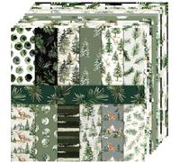 Diuhofart 12x12 Scrapbook Paper Pad - 24 Sheets Double-Sided Forest Woodland Paper - Pine Tree & Mountain Patterns for Nature Journals, Camping Albums & Men's Crafts