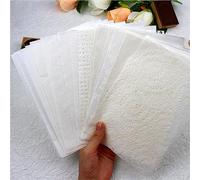 Diuhofart 20 Sheets Scrapbook Paper A5 Size Textured Papers, White Mulberry Art Paper Craft Materials for DIY Card Making, Collage, Decoupage, Junk Journaling Supplies