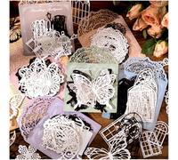 Diuhofart Scrapbook Paper Cutouts for Wedding Scrapbooking Embellishments, 120 Pcs Black and White Collage Materials for Junk Journal Supplies, Card Making, Decoupage, DIY Crafts