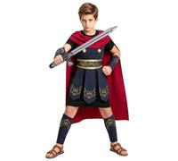 DiULi 6-piece Costumes Boys Roman Soldier Gladiator Centurion Fancy Dress | Warrior Outfit Ancient Rome History Day for World Book Day, School Plays Parties Halloween Dress Up Costumes for Kids