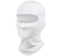 DiULi Balaclava Ski Face Mask, White Ski Mask UV Protector Scarf for Men/Women Lightweight Neck Warmer Cycling Multi-Purpose Balaclavas for Helmet Motorcycle Cycling Running Racing
