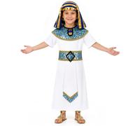 DiULi Egyptian Pharaoh Costume Kids Fancy Dress Ancient Egypt Outfit
