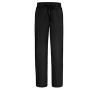 DiULi Medical Scrub Trousers, Stretch Moisture Wicking Fabric with 4 Pockets & Elastic Drawstring Waist, Comfort Fit Unisex Nurse Pants for Hospital, Clinic (Black),XXL