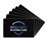 DiULi RFID Blocking Card 6 Pack,Ultra Thin Credit Card Protector for Wallets,Anti-Theft NFC Blocker for Contactless Debit Cards,Card Blocker for Contactless Cards,RFID Cards Safecard for Men & Women
