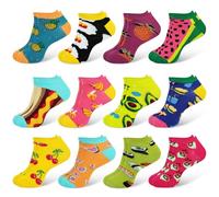 DiULi Women's Low Cut Ankle Socks 12 Pairs - Sport Trainer Socks with Breathable Cotton Blend, Quick-Dry Cushioned Design for Workouts, Gym & Everyday Wear, UK Size 6-8