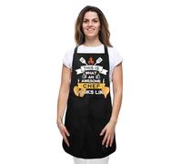Diulinep Funny Aprons For Men Women: Unisex-Adults Apron, Black, Letter Print, Kitchen/Cooking, Perfect For BBQ Parties, Cooking, Grilling, Picnics, Baking, Barbecues, Camping