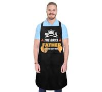 Diulinep Funny Cooking Grilling BBQ Aprons for Men Women Adjustable Kitchen Apron with 2 Pockets Dad Mum Nanny Wife Grandad