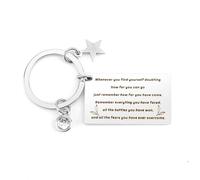 Diulinep Graduation Keychain & Christmas Stocking Filler,Inspirational Keepsake for Students, Her, Him, Women, Men, Good Luck Charm for Exams, Office or Party Decor